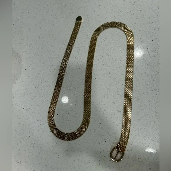 J. Crew Gold Watchband chain belt - Picture 5 of 8